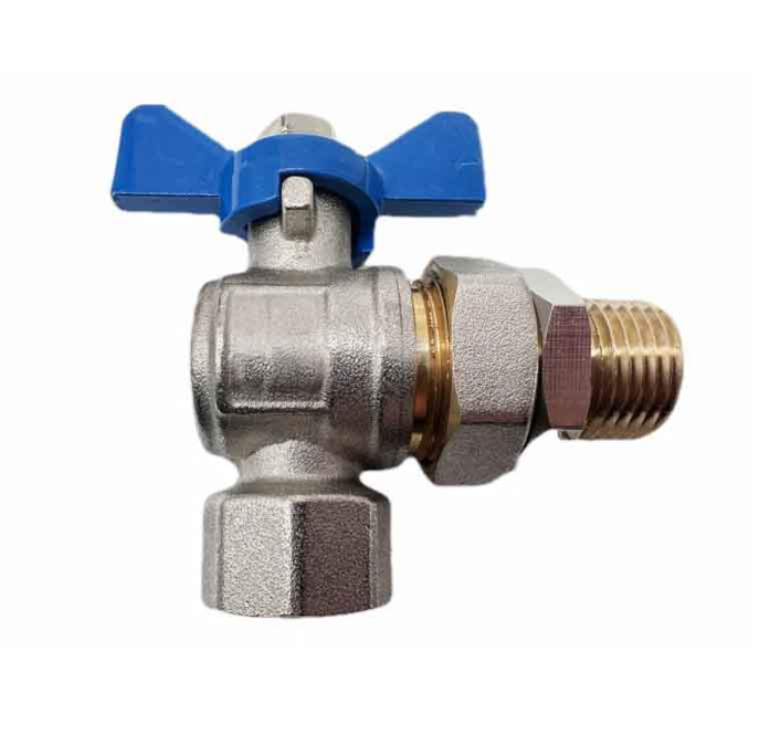 Slika Kugla ventil ugaoni 1" (DN25 PN25) leptir holender